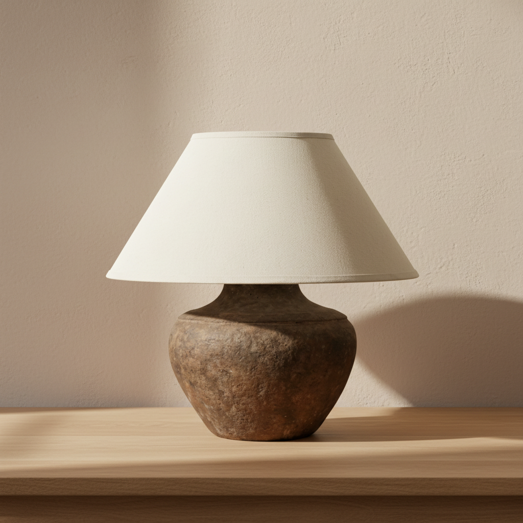 Calabria 20-Inch Table Lamp in Rustco Finish