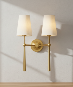 Cadiz 23.25-Inch Two-Light Wall Sconce in Vintage Brass by Corbett Lighting