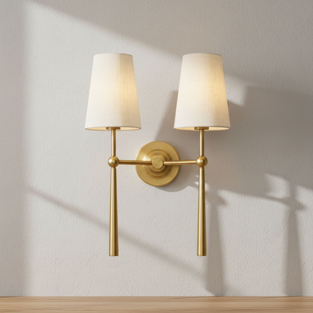 Cadiz 23.25-Inch Two-Light Wall Sconce in Vintage Brass by Corbett Lighting