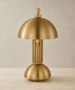 Dally 13.5-Inch LED Desk Lamp in Hand-Rubbed Antique Brass by Visual Comfort Signature