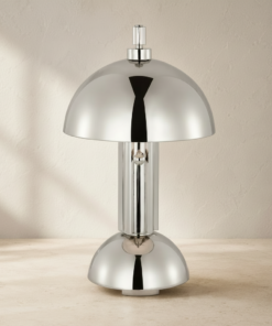 Dally 13.5-Inch LED Desk Lamp in Polished Nickel by Visual Comfort Signature