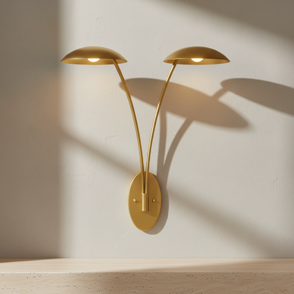 Glenn 40.25-Inch Two-Light LED Wall Sconce in Heritage Brass by Fredrick Ramond