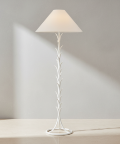 Provenz 62-Inch LED Floor Lamp in Plaster White by Chapman & Myers